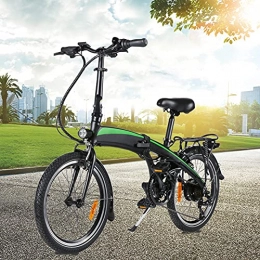 CM67 Bicicleta Bici electrica Plegable E-Bike 20 Pulgadas 250W 7 velocidades Batería de Iones de Litio Oculta 7.5AH extraíble