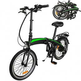 CM67 Bicicleta Bici electrica Plegable Marco Plegable 20 Pulgadas 3 Modos de conducción 7 velocidades Autonomía de 35km-40km