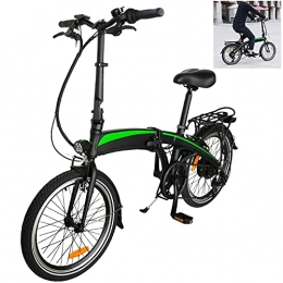 CM67 Bicicleta Bici electrica Plegable Marco Plegable 20 Pulgadas 3 Modos de conducción Commuter E-Bike Batería de Iones de Litio Oculta 7.5AH extraíble