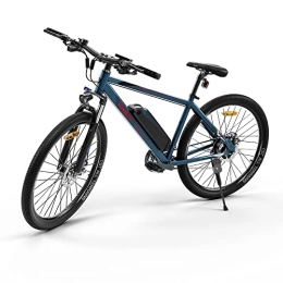 Eleglide Bicicletas eléctrica Bici montaña, Bicicleta Adulto, Bicicletas electricas Eleglide, Bicicletas Mujer montaña de27.5 / 26", batería extraíble 12, 5 / 7, 5Ah, Shimano 21 velocidades transmisión (Azul-M1)