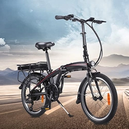 CM67 Bicicleta Bici Plegable electrica 20 Pulgadas Engranajes de 7 velocidades Batería de 50 a 55 km de autonomía ultralarga Cuadro Plegable de aleación de Aluminio Bicicleta Eléctrica E-Bike For Commuter