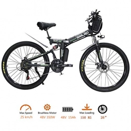 Autopeck Bicicleta Bicicleta de Montaa elctrica de 26 Pulgadas con batera de Iones de Litio extrable de Gran Capacidad (48V 350W), Bicicleta elctrica de 21 velocidades y Tres Modos de Funcionamiento