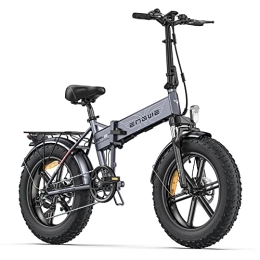 Fafrees Bicicletas eléctrica Bicicleta de montaña eléctrica Fafrees EP2-PRO, Bicicleta de montaña eléctrica con neumáticos Gruesos de 20 * 4", batería extraíble de 13 Ah, Shimano 7-Vel, 150kg, Gris