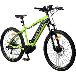 Bicicleta de montaña eléctrica Mxpro de Remington, pedelec, motor central, verde