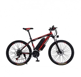 AISHFP Bicicleta Bicicleta de montaña eléctrica para Adultos de 26 Pulgadas, batería de Litio de 36 V y 10, 4 Ah, con Bloqueo de Coche / Guardabarros / Bolsa / Linterna / inflador, A, 27 Speed