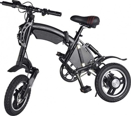 HJTLK Bicicleta Bicicleta elctrica de disco plegable - Porttil Fcil de almacenar en caravana, autocaravana, barco.Batera de iones de litio de carga corta y motor silencioso eBike, pantalla LCD de velocidad