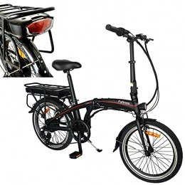 CM67 Bicicleta Bicicleta Elctrica de Montaa Ciclomotor Negro, 3 Modos de conduccin IP54 Impermeable 20 Pulgadas ebike, hasta 45-55 km Bicicleta Eléctricas para Adultos / Hombres / Mujeres.