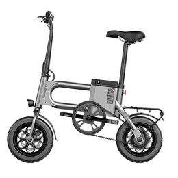 CHX Bicicleta Bicicleta elctrica Plegable Batera de Litio Boost Battery Car Scooter Masculino y Femenino for Adultos (Color : Gray, Size : 7.5Ah)