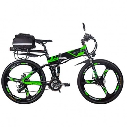 RICH BIT-ZDC Bicicleta Bicicleta elctrica Plegable Rich bit 36V Bicicleta de montaña Bicicleta elctrica 26 Pulgadas con LCD Inteligente / 21 velocidades, batera de 12.8Ah ebike plegableTB para Hombres / Adultos