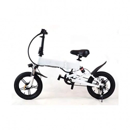 ESS WATT Bicicletas eléctrica Bicicleta Elctrica Rider Pro S9 Plegable E-Bike LED 25km / h Pedaleo asistido e Bike (Blanco)