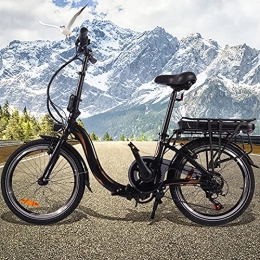 CM67 Bicicleta Bicicleta electrica Adulto 20 Pulgadas E-Bike Cuadro Plegable de aleación de Aluminio Batería de 45 a 55 km de autonomía ultralarga Compañero Fiable para el día a día