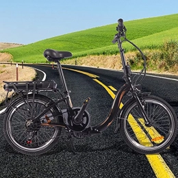 CM67 Bicicleta Bicicleta electrica Adulto 250W Motor Sin Escobillas Bicicleta Eléctrica Urbana Cuadro Plegable de aleación de Aluminio Batería de 45 a 55 km de autonomía ultralarga Adultos Unisex