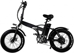 RDJM Bicicleta Bicicleta electrica, Bicicleta eléctrica Compacto Plegable Batería de litio Montar en bicicleta Fitness Transporte Transporte DUAL DISCO FRENO Litio Batería Playa Cruiser para adultos (Color: Negro)