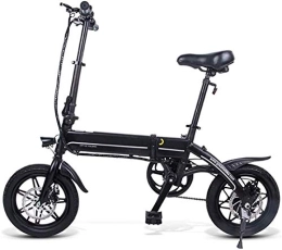 RDJM Bicicleta Bicicleta electrica, Bicicleta eléctrica plegable para adultos14 Aleación de aluminio 36V250W VISTO EBICE EBICE 7.5AH Batería Profesional 7 veloz Engranajes de transmisión del disco Bicicleta de freno