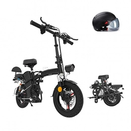 Pc-Glq Bicicleta Bicicleta Electrica Plegables, 350W Motor Bicicleta Plegable 25 Km / H, Bici Electricas Adulto con Ruedas De 14", Batería 48V, Asiento Ajustable, 100KM