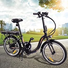 CM67 Bicicleta Bicicleta eléctrica 250W Motor Sin Escobillas Bicicleta Eléctrica Urbana Cuadro Plegable de aleación de Aluminio Batería de 45 a 55 km de autonomía ultralarga Compañero Fiable para el día a día