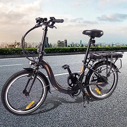CM67 Bicicleta Bicicleta eléctrica 250W Motor Sin Escobillas Bicicleta Eléctrica Urbana Cuadro Plegable de aleación de Aluminio Crucero Inteligente Una Bicicleta eléctrica Adecuada para el Uso Diario de Todos
