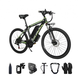 MJS Bicicleta Bicicleta eléctrica, 500W Bicicleta Eléctrica de Montaña Ciclomotor 26" Ebike para Adulto, 48V Batería de Litio-Ion, 21 Velocidades, 3 Modos de Arranque con Pantalla multifunción LCD