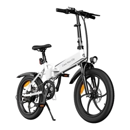 ADO Bicicleta Bicicleta eléctrica ADO A20+ 250W Mujeres Hombres Bicicleta eléctrica Plegable / Bicicleta eléctrica de Ciudad con batería de Iones de Litio Desmontable de 36V 10.4Ah, 25 km / h (Edición Internacional