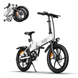 A Dece Oasis Bicicletas eléctrica Bicicleta eléctrica Ado A20+ 250W Mujeres Hombres Bicicleta eléctrica Plegable / Bicicleta eléctrica de Ciudad con batería de Iones de Litio Desmontable de 36V 10.4Ah, 25 km / h（Edición Internacional）