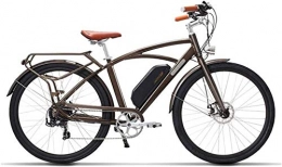 HCMNME Bicicletas eléctrica Bicicleta Eléctrica Adulto 26 pulgadas / 700cc bicicleta eléctrica retro con removible 48V 13AH 400W a prueba de polvo e impermeable batería de litio, transmisión, bicicleta de viaje de la carretera B
