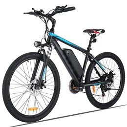 Winice Bicicleta Bicicleta eléctrica / Bicicleta de montaña eléctrica de 26 Pulgadas, Bicicleta eléctrica para Adultos con Motor de 250 W y batería de Iones de Litio de 36 V 8 Ah, Shimano de 21 velocidades