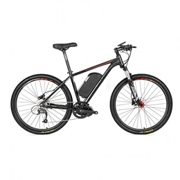 YIZHIYA Bicicleta Bicicleta Eléctrica, Bicicleta de montaña eléctrica para adultos de 29 pulgadas, Motor 350W, Batería de litio de 48V 10A, Velocidad máxima 25 km / h, Desplazamientos en E-bike de viaje, Black red