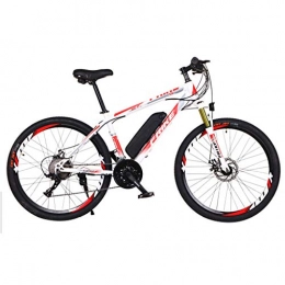 FFF-HAT Bicicleta Bicicleta eléctrica Bicicleta de montaña para adultos Velocidad variable Off-road Bicicleta eléctrica asistida, 21 velocidades Bicicleta eléctrica de 26 "36V8A Resistencia 36 Km, con batería de liti