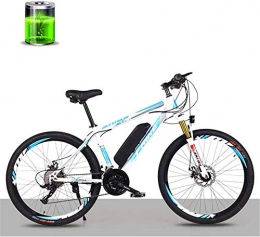 HCMNME Bicicleta Bicicleta Eléctrica Bicicleta eléctrica de bicicleta de litio eléctrico de 26 pulgadas, motor 36V250W / bicicleta eléctrica de batería de litio 10Ah, 27 velocidades masculina y femenina adultos de la