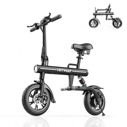 Bicicleta eléctrica Bicicleta eléctrica Plegable de Aluminio con neumáticos de 12"con batería de 7,5 Ah y Motor de 250 W para un Alcance máximo de 45 km Pantalla LED para Adultos y jóvenes