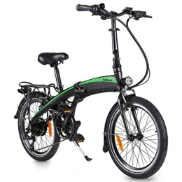 LOKEEVAN Bicicletas eléctrica Bicicleta eléctrica, Bicicleta eléctrica Plegable de Aluminio de 20"250W Bicicleta eléctrica con batería extraíble 36V 7.5Ah para Adultos [EU Stock