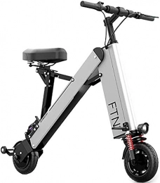 HCMNME Bicicletas eléctrica Bicicleta Eléctrica Bicicleta eléctrica plegable para adultos, 8 "Bicicleta eléctrica / de viaje Ebike con motor 350W, velocidad máxima 25km / h, carga máxima 120kg, batería de litio de litio de litio
