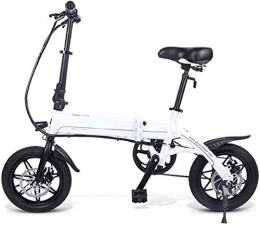 HCMNME Bicicleta Bicicleta Eléctrica Bicicleta eléctrica plegable para adultos14 Aleación de aluminio 36V250W VISTO EBICE EBICE 7.5AH Batería Profesional 7 veloz Engranajes de transmisión del disco Bicicleta de freno