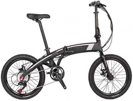HCMNME Bicicleta Bicicleta Eléctrica Bicicletas eléctricas plegables portátiles, tinta de 20 pulgadas Torque máximo de bicicleta adulto alrededor de 50 n.m Bicicleta de ciclismo al aire libre Batería de litio Playa Cr