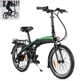 CM67 Bicicleta Bicicleta eléctrica Cuadro de aleación de Aluminio Plegable 20 Pulgadas 250W 7 velocidades Batería de Iones de Litio Oculta 7.5AH extraíble