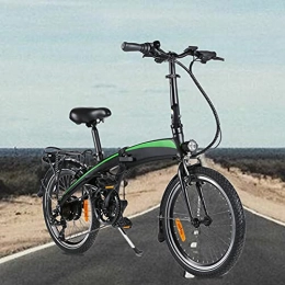CM67 Bicicleta Bicicleta eléctrica Cuadro de aleación de Aluminio Plegable Rueda óptima de 20" 250W 7 velocidades Batería de Iones de Litio Oculta 7.5AH extraíble