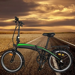CM67 Bicicleta Bicicleta eléctrica Cuadro de aleación de Aluminio Plegable Rueda óptima de 20" 250W Commuter E-Bike Batería de Iones de Litio Oculta 7.5AH extraíble