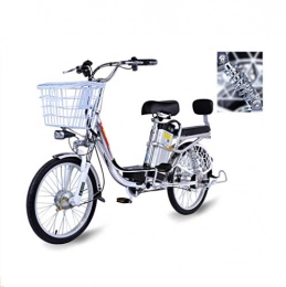 GUI Bicicletas eléctrica Bicicleta eléctrica de 20 Pulgadas Bicicleta cómoda Scooter eléctrico Pantalla LCD Batería de Litio Desmontable de 48 V Absorción de Impactos Bicicleta eléctrica asistida Doble 350 (W)