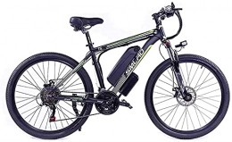 ZJZ Bicicleta Bicicleta eléctrica de 26 pulgadas para adultos 48V 350W Batería de litio de alta capacidad con bloqueo de batería Bicicleta de montaña de 27 velocidades con instrumento LCD y faros LED Bicicleta eléc