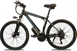ZJZ Bicicleta Bicicleta eléctrica de 350W 26 "Bicicleta eléctrica para adultos / Bicicleta de montaña eléctrica, bicicleta con batería extraíble de 10 / 15Ah, Engranajes profesionales de 27 velocidades (Azul) (Tama