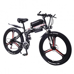 FFF-HAT Bicicleta Bicicleta eléctrica de aleación de magnesio de 26 '', bicicleta eléctrica plegable, velocidad 21 / 27, instrumento LCD inteligente, bicicleta eléctrica de montaña / de cercanías todoterreno 350W36V13A