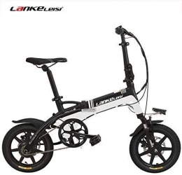 JINHH Bicicleta Bicicleta eléctrica de asistencia de pedal plegable A6 Elite de 14 pulgadas, batería de litio oculta de 36V 8.7Ah, marco de aleación de aluminio, asistencia de pedal de 5 grados, rueda integrada