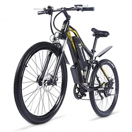 HFRYPShop Bicicleta Bicicleta Eléctrica de Montaña 27.5" Full Suspension, Shimano 21vel, Frenos Hidráulicos, Batería Litio 48V 15Ah (720Wh), Motor 0.5kW [EU Stock