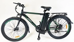 Farger Bicicleta Bicicleta eléctrica de montaña de 26 pulgadas, motor de 36 V 250 W, batería de 36 V 12, 5 Ah y cambio Shimano de 6 marchas.