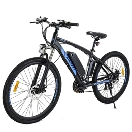 Kara-Tech Bicicletas eléctrica Bicicleta eléctrica de montaña de 27, 5 pulgadas, 250 W, batería de 10 Ah, pantalla LCD, aluminio, Shimano