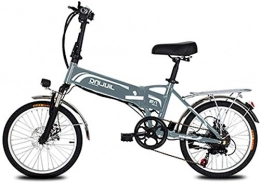 WJSWD Bicicleta Bicicleta eléctrica de nieve, 20 pulgadas bicicleta eléctrica for los adultos, eléctrica plegable Bicicleta / bicicleta eléctrica de 48V de trayecto, con 10, 5 / 12.5Ah batería y 7 Professional velocid