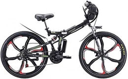 Capacity Bicicletas eléctrica Bicicleta eléctrica de Nieve, 26 '' Bicicleta de montaña eléctrica Plegable de 26 '', Bicicleta eléctrica con batería de Iones de Litio de 48V 8AH / 1.