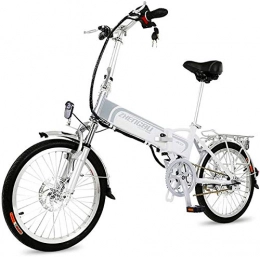 WJSWD Bicicleta Bicicleta eléctrica de nieve, Bicicleta eléctrica, 36V400W motor, la batería de litio 14.5AH 60KM asistida, Estructura de aleación de aluminio es plegable, conveniente for los hombres y las mujeres de