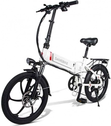 WJSWD Bicicletas eléctrica Bicicleta eléctrica de nieve, Bicicleta eléctrica Bicicleta eléctrica plegable 48V 10.4AH, 350W para viajes de ciclismo al aire libre Trabajar y desplazarse Batería de litio Playa Cruiser para adultos