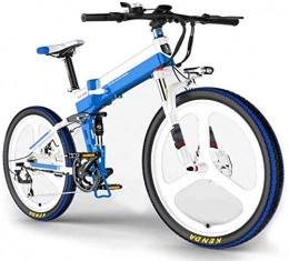 WJSWD Bicicleta Bicicleta eléctrica de nieve, Bicicleta eléctrica para adultos 48V 10AH Iones de litio, batería extraíble, marco de aleación de aluminio y la rueda de aleación de magnesio ultralige, tienen tres modos